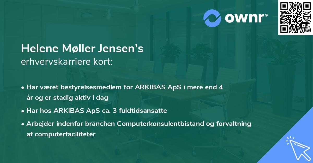 Helene Møller Jensen's erhvervskarriere kort