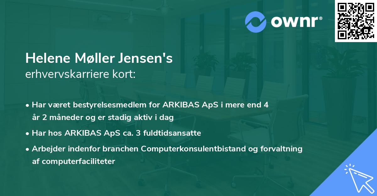 Helene Møller Jensen's erhvervskarriere kort