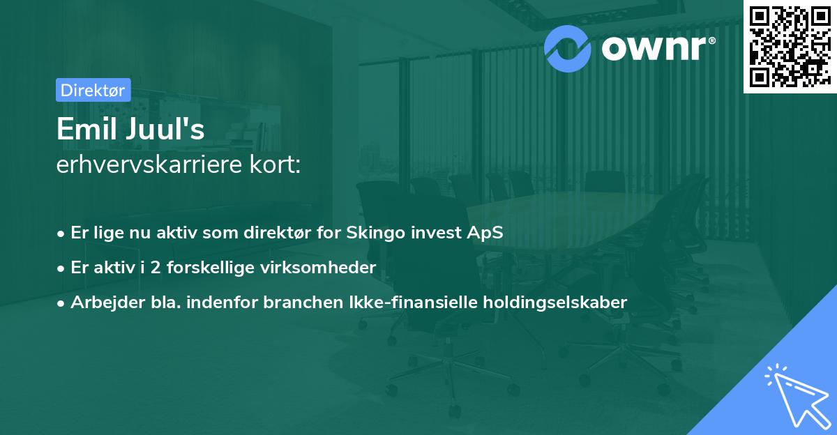 Emil Juul's erhvervskarriere kort