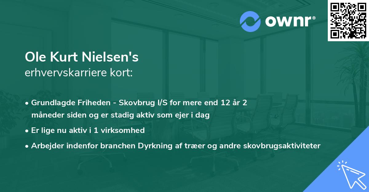 Ole Kurt Nielsen's erhvervskarriere kort