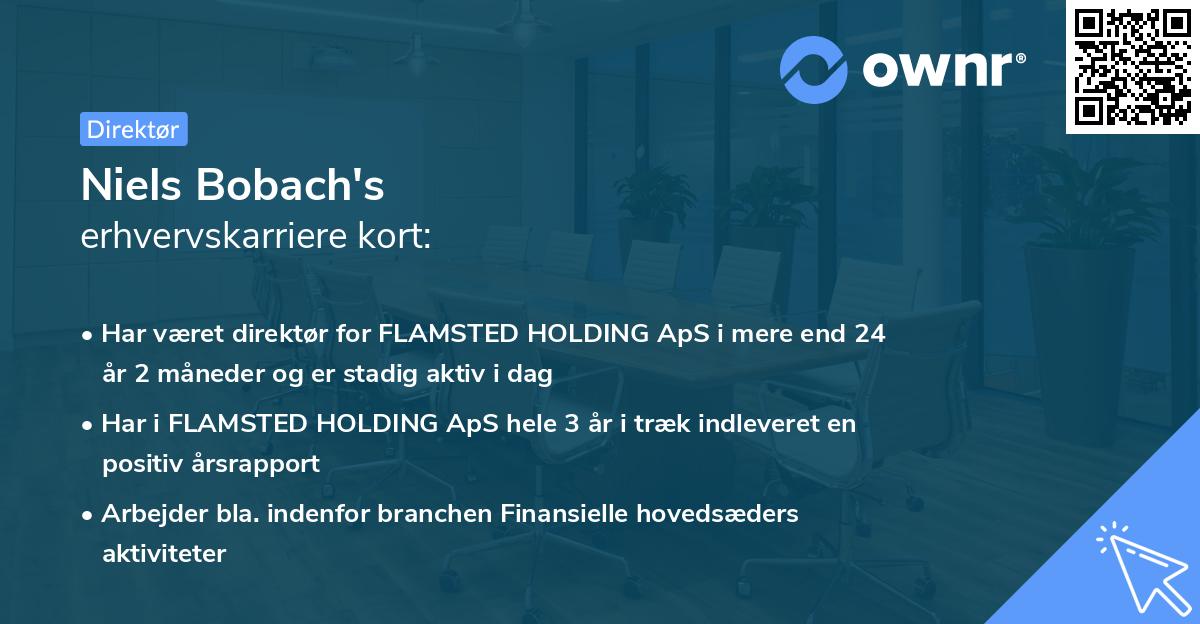 Niels Bobach's erhvervskarriere kort