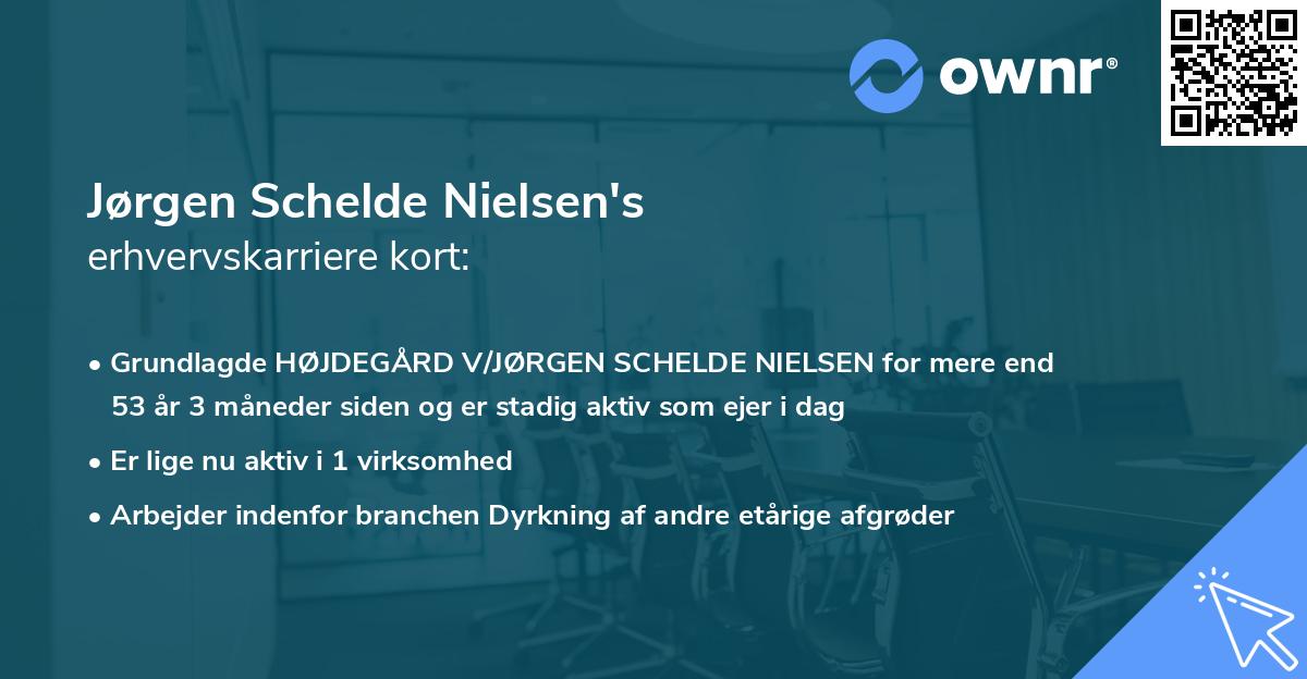 Jørgen Schelde Nielsen's erhvervskarriere kort