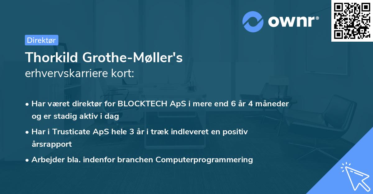 Thorkild Grothe-Møller's erhvervskarriere kort