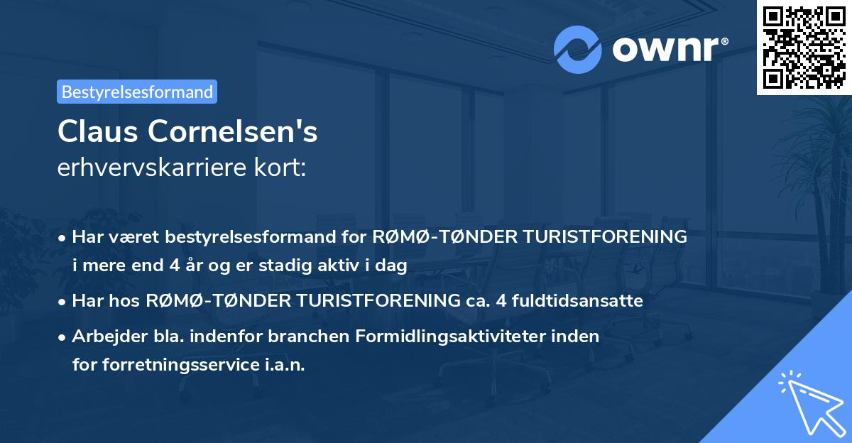 Claus Cornelsen's erhvervskarriere kort