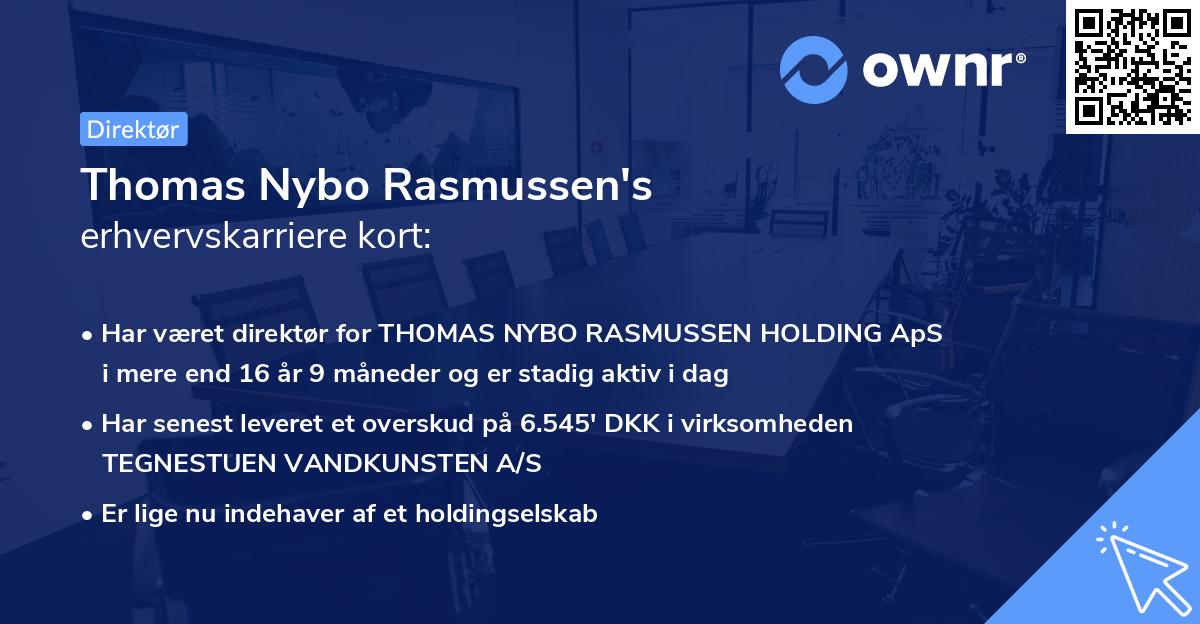 Thomas Nybo Rasmussen's erhvervskarriere kort