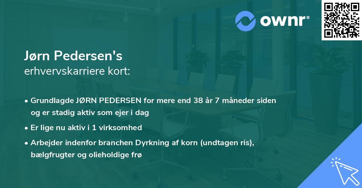 Jørn Pedersen's erhvervskarriere kort