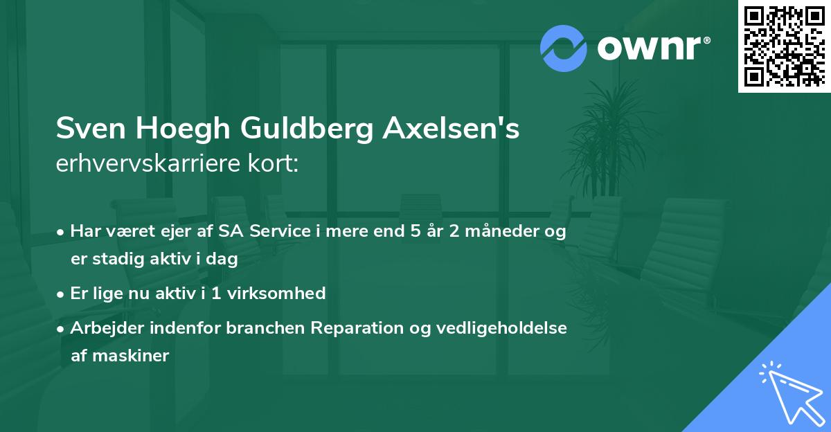 Sven Hoegh Guldberg Axelsen's erhvervskarriere kort