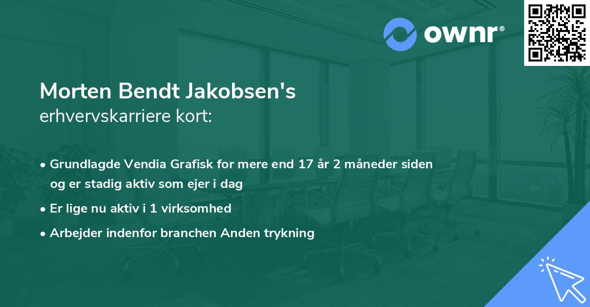 Morten Bendt Jakobsen's erhvervskarriere kort