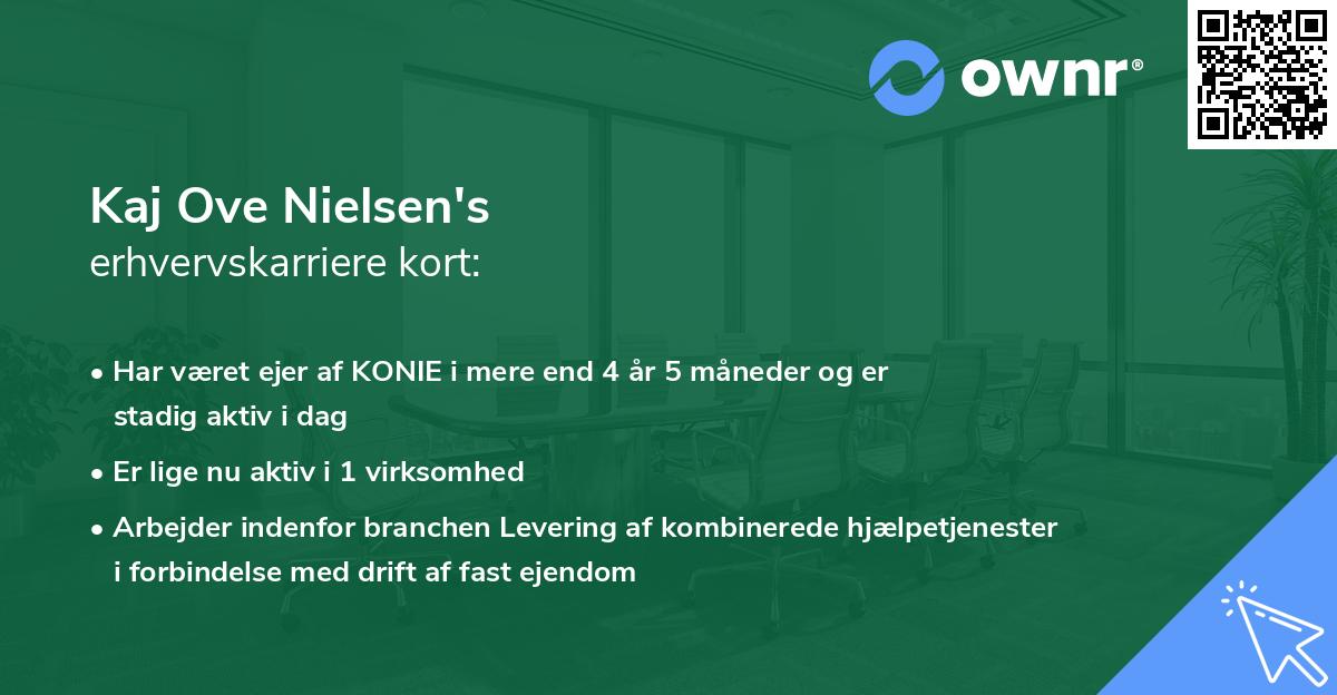 Kaj Ove Nielsen's erhvervskarriere kort