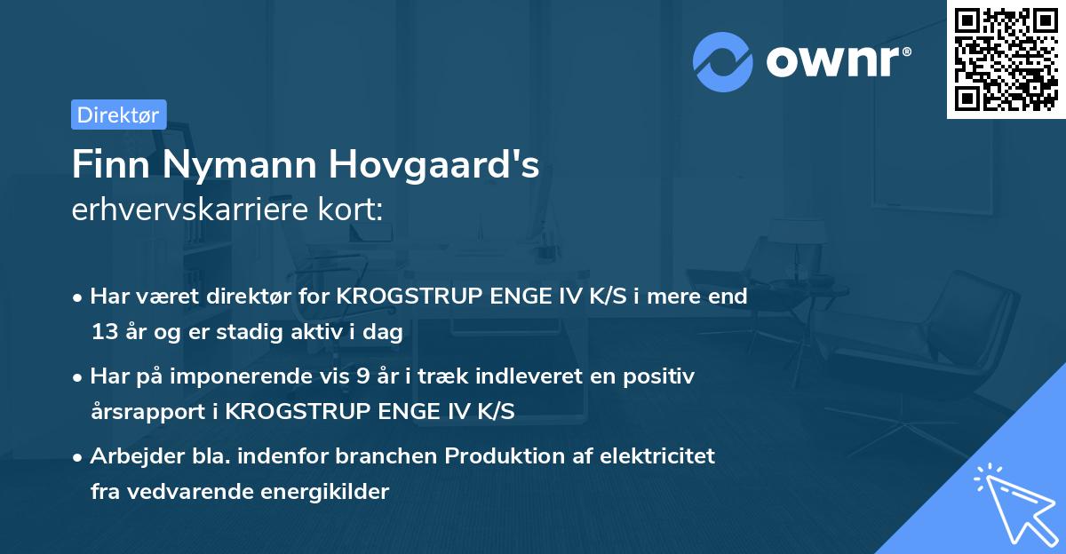 Finn Nymann Hovgaard's erhvervskarriere kort