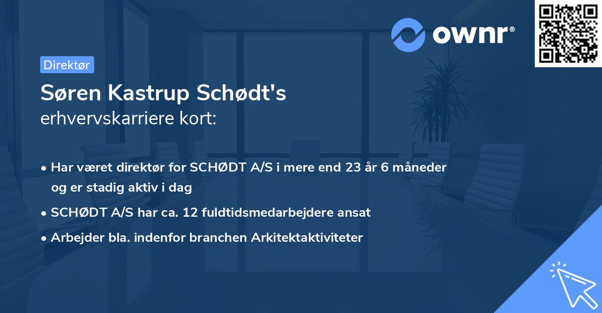Søren Kastrup Schødt's erhvervskarriere kort