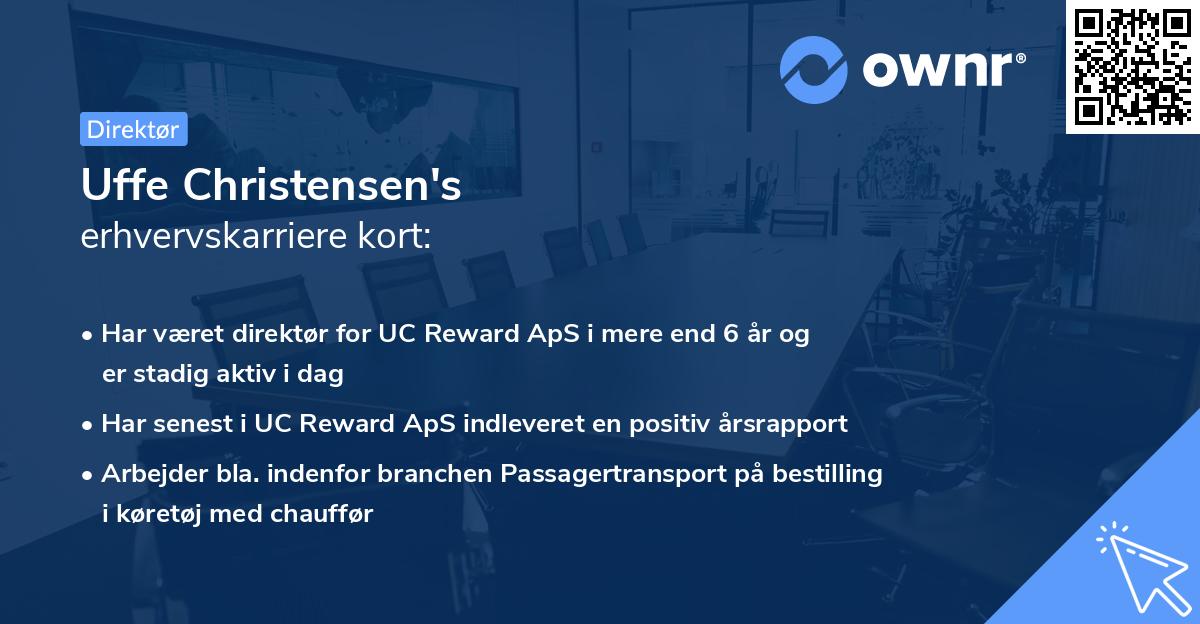 Uffe Christensen's erhvervskarriere kort