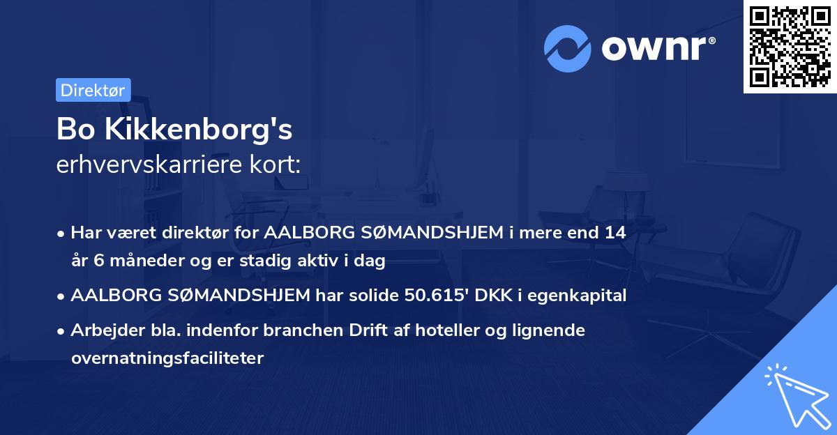 Bo Kikkenborg's erhvervskarriere kort