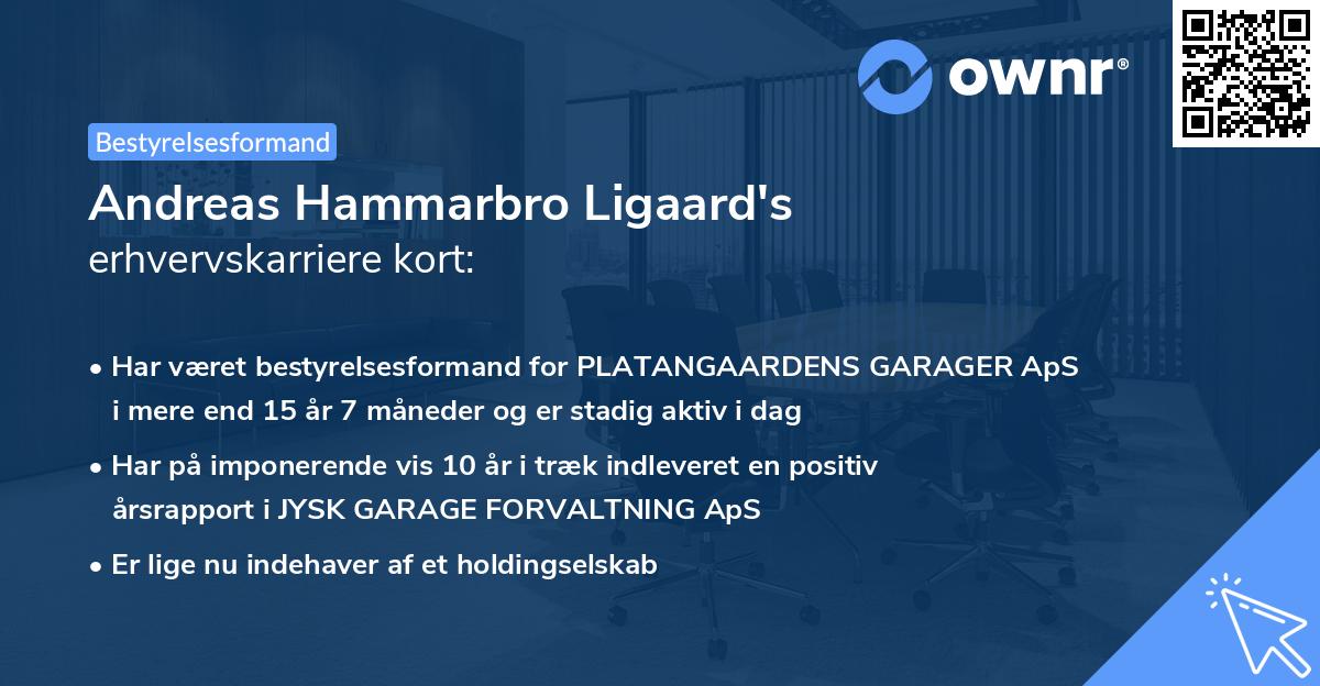 Andreas Hammarbro Ligaard's erhvervskarriere kort