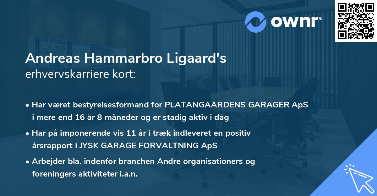 Andreas Hammarbro Ligaard's erhvervskarriere kort