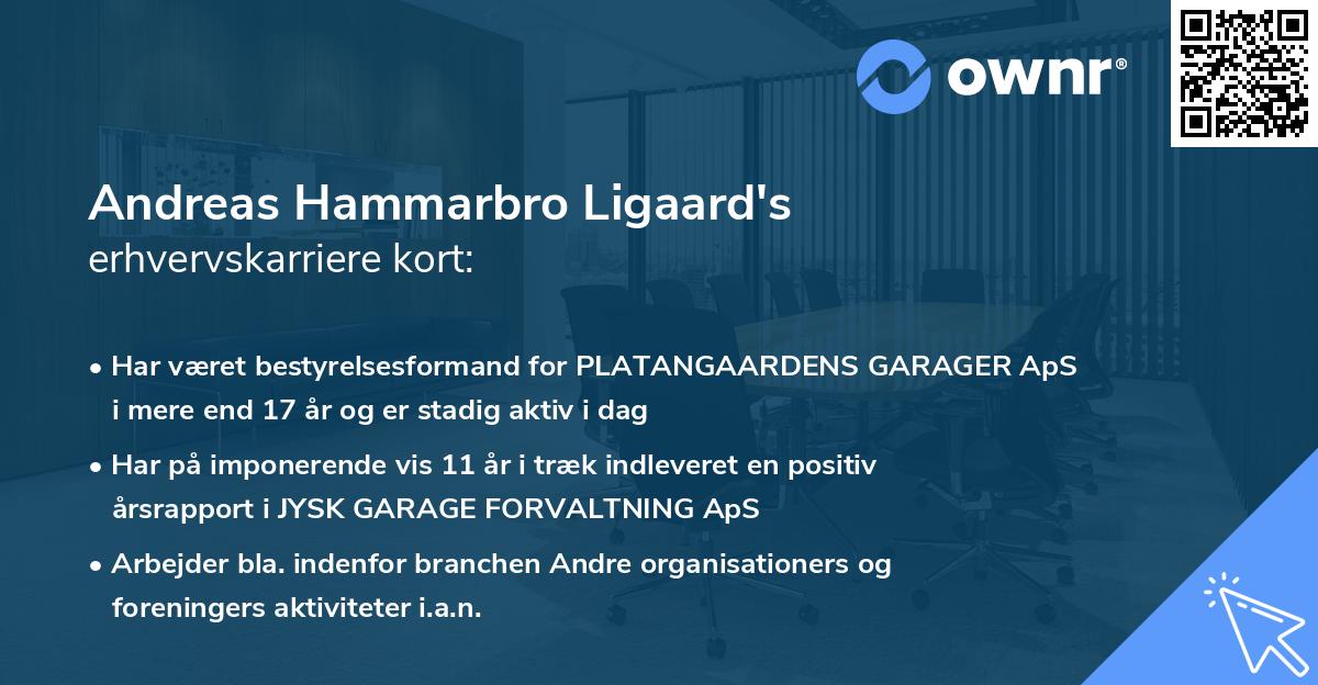 Andreas Hammarbro Ligaard's erhvervskarriere kort