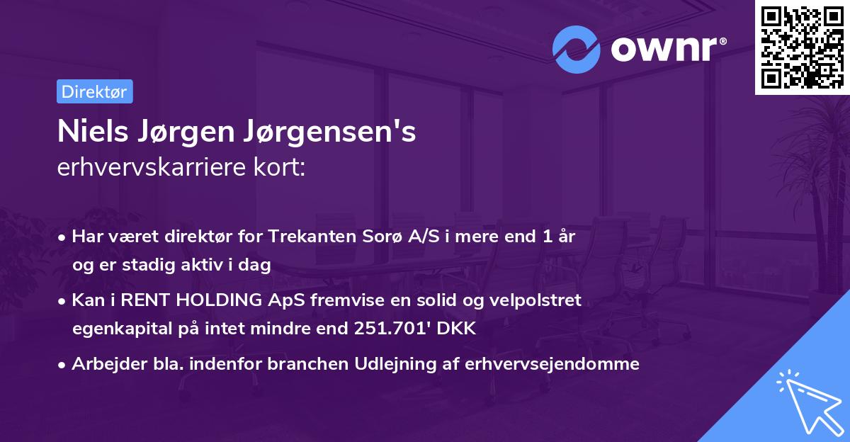 Niels Jørgen Jørgensen's erhvervskarriere kort
