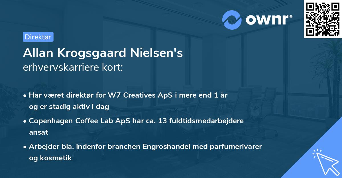 Allan Krogsgaard Nielsen's erhvervskarriere kort