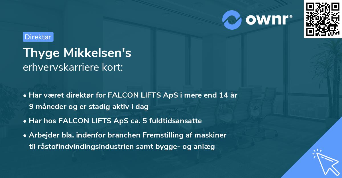 Thyge Mikkelsen's erhvervskarriere kort