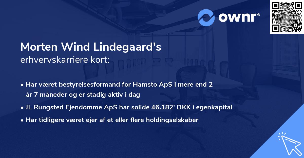 Morten Wind Lindegaard's erhvervskarriere kort