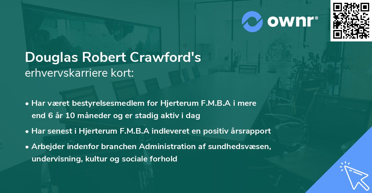 Douglas Robert Crawford's erhvervskarriere kort