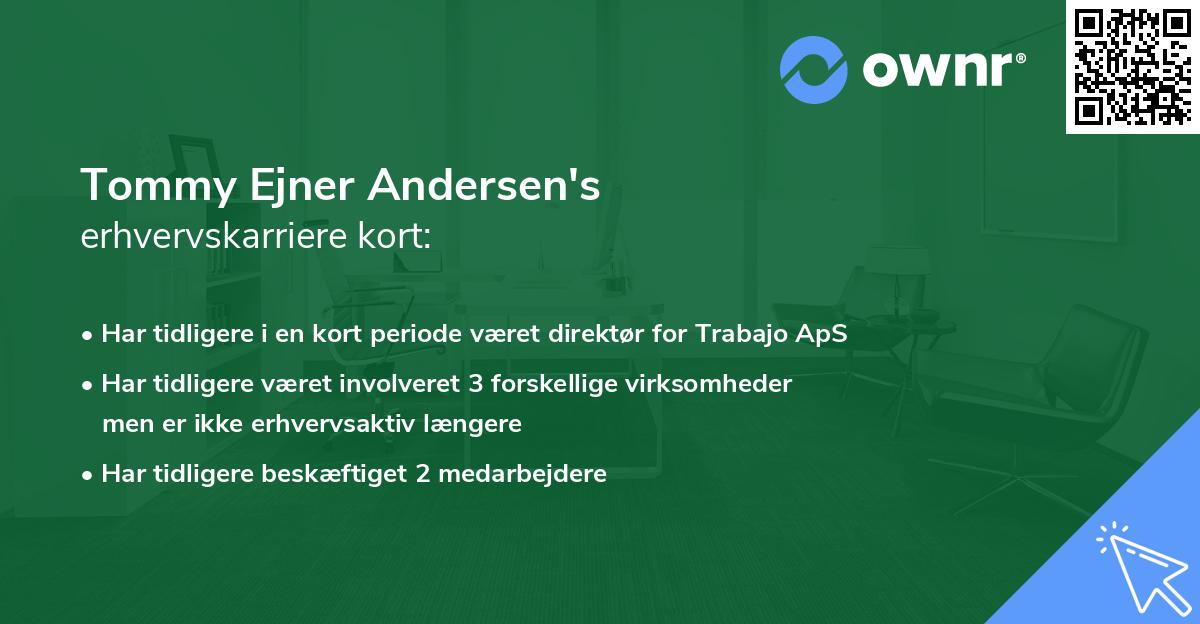 Tommy Ejner Andersen's erhvervskarriere kort