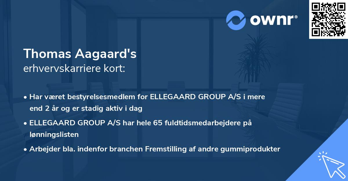 Thomas Aagaard's erhvervskarriere kort