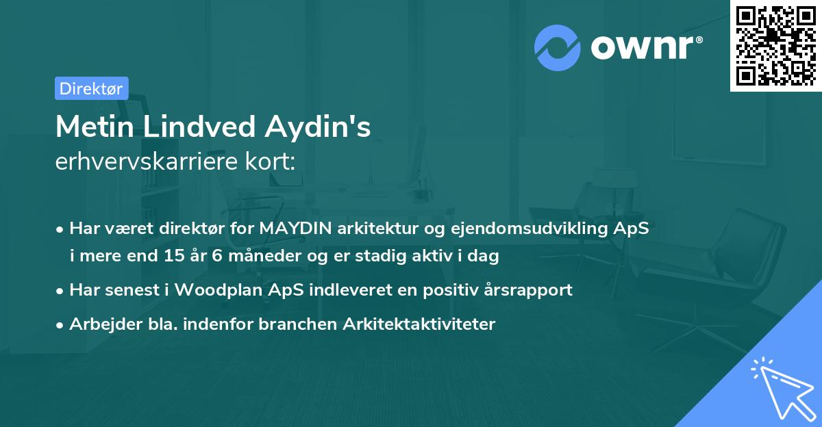 Metin Lindved Aydin's erhvervskarriere kort
