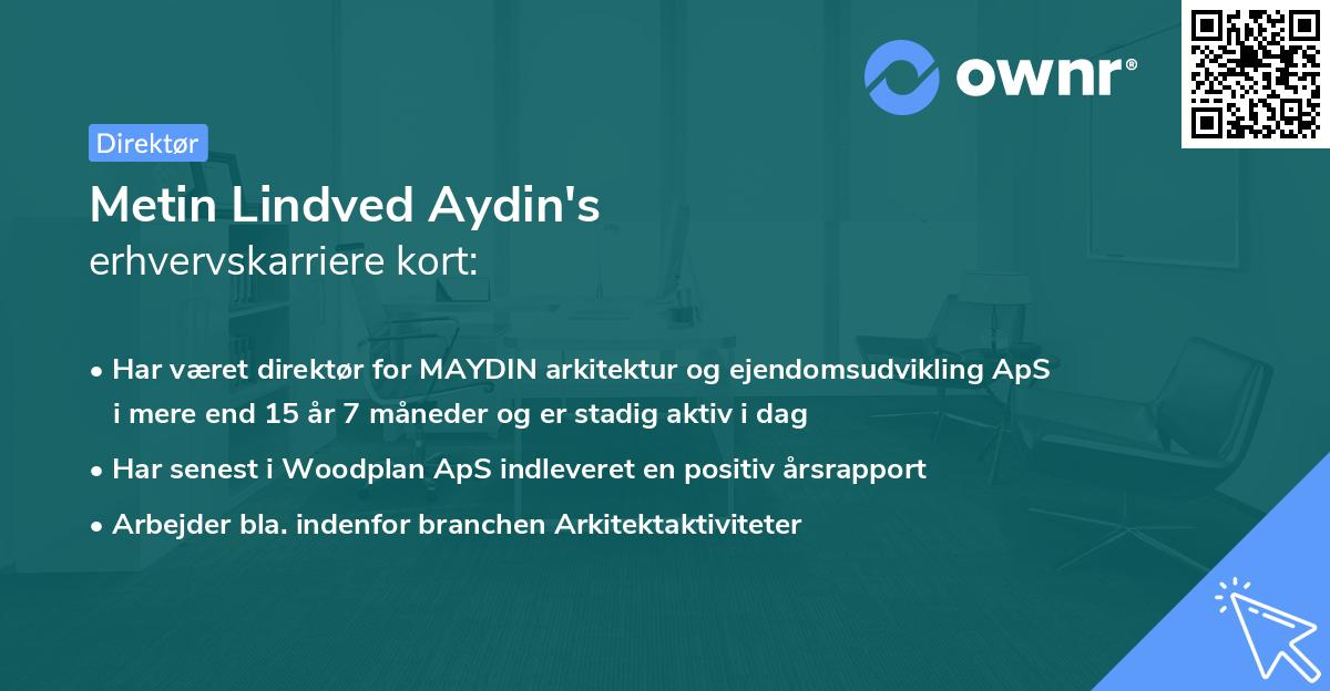 Metin Lindved Aydin's erhvervskarriere kort