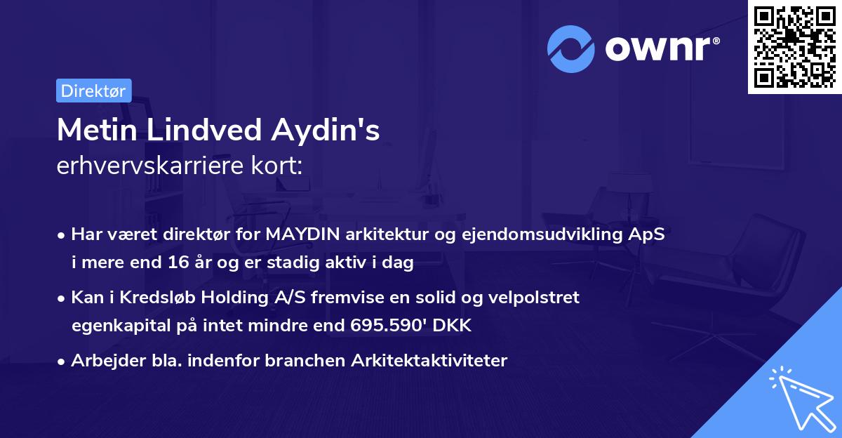 Metin Lindved Aydin's erhvervskarriere kort
