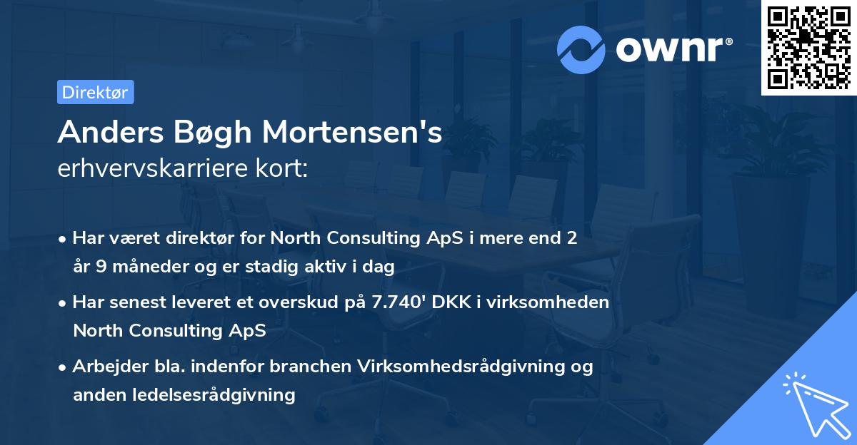 Anders Bøgh Mortensen's erhvervskarriere kort