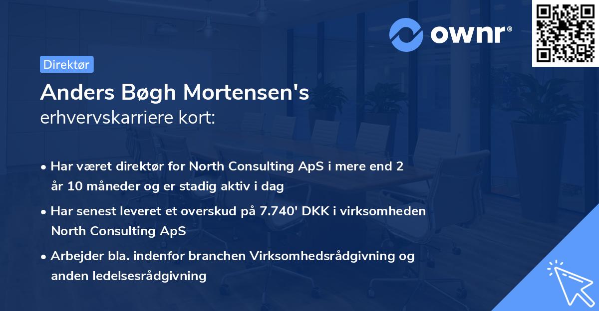 Anders Bøgh Mortensen's erhvervskarriere kort
