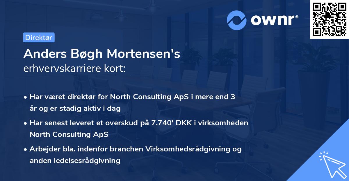 Anders Bøgh Mortensen's erhvervskarriere kort