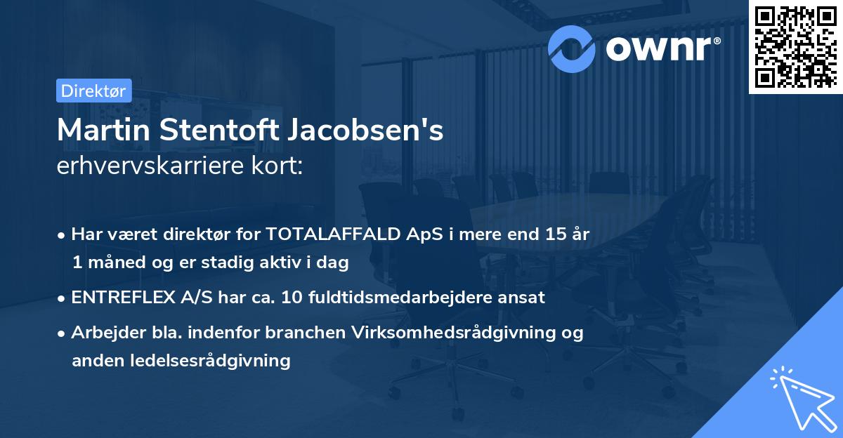 Martin Stentoft Jacobsen's erhvervskarriere kort