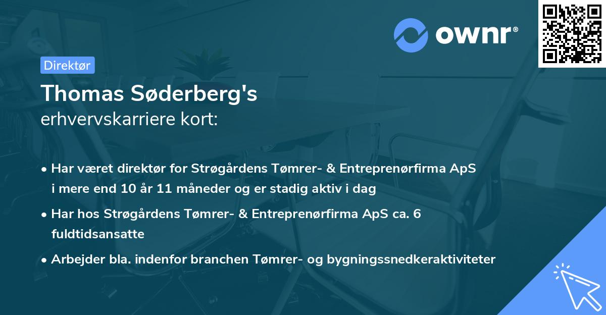 Thomas Søderberg's erhvervskarriere kort
