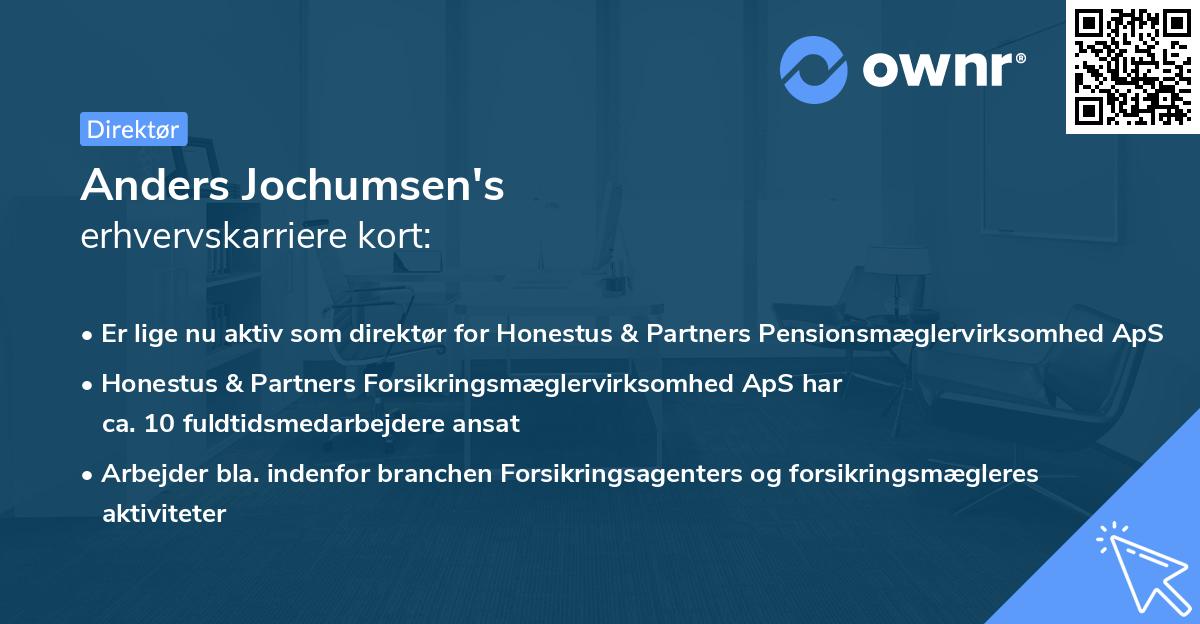 Anders Jochumsen's erhvervskarriere kort