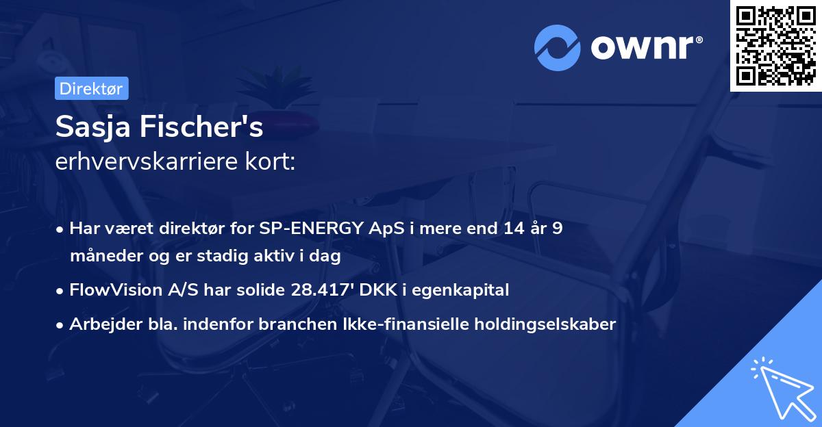 Sasja Fischer's erhvervskarriere kort