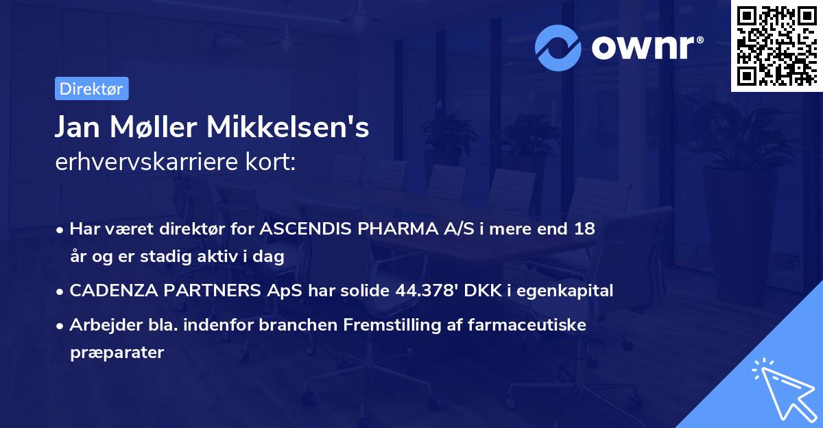 Jan Møller Mikkelsen's erhvervskarriere kort