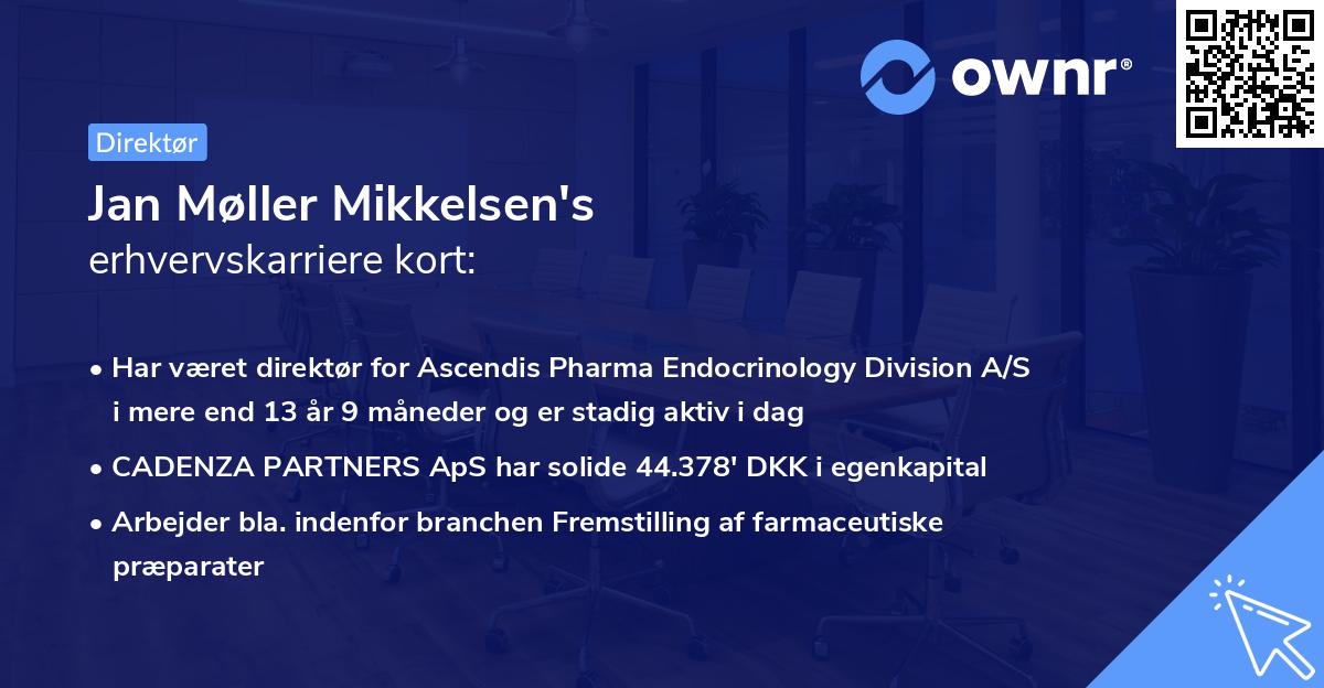 Jan Møller Mikkelsen's erhvervskarriere kort