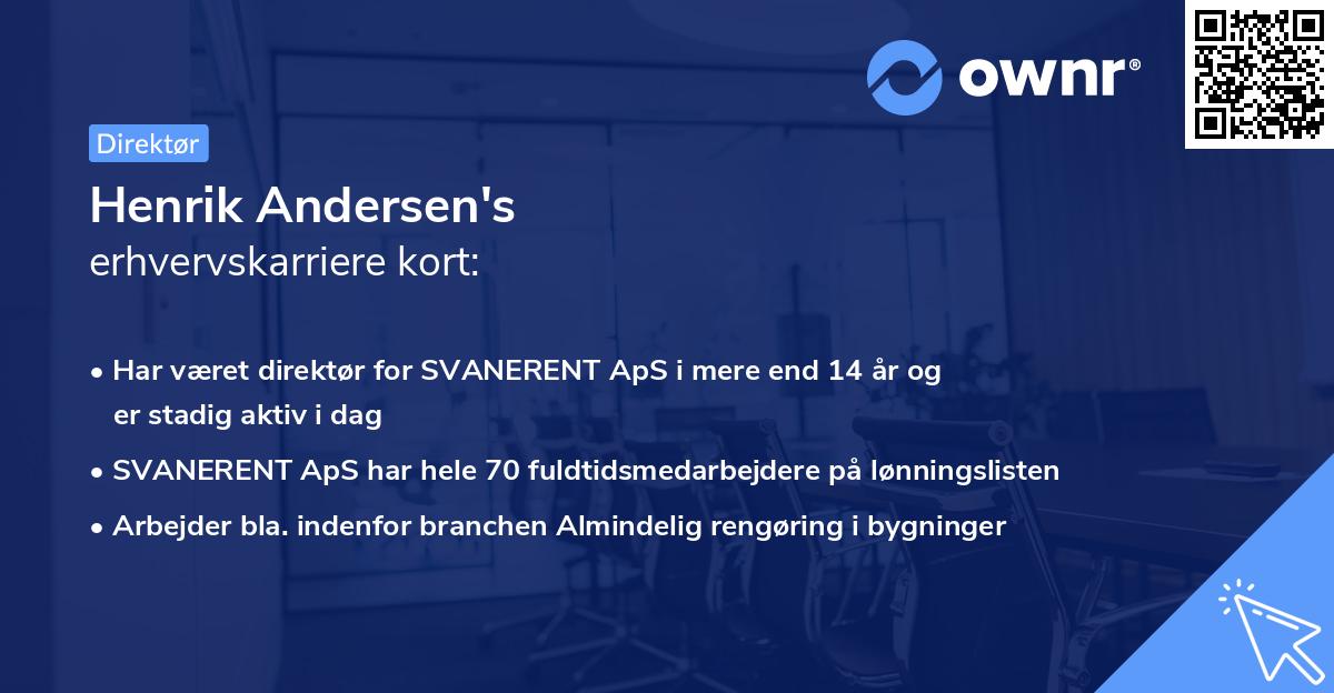 Henrik Andersen's erhvervskarriere kort