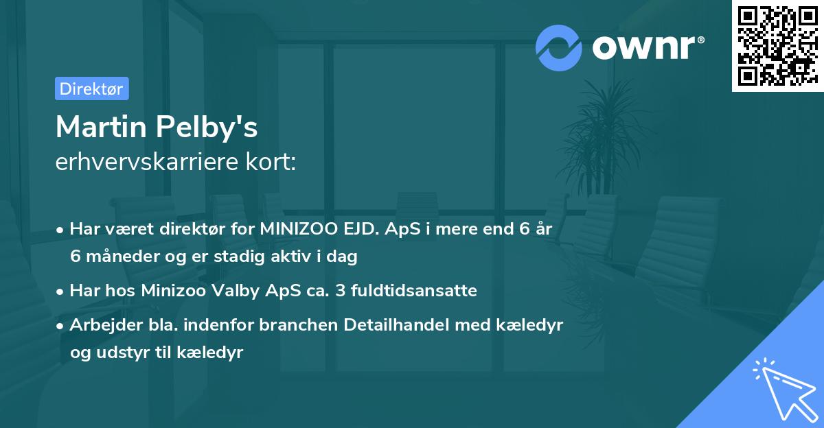 Martin Pelby's erhvervskarriere kort