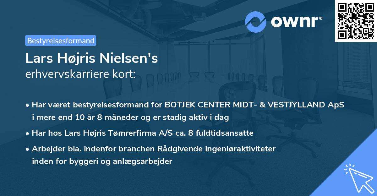 Lars Højris Nielsen's erhvervskarriere kort