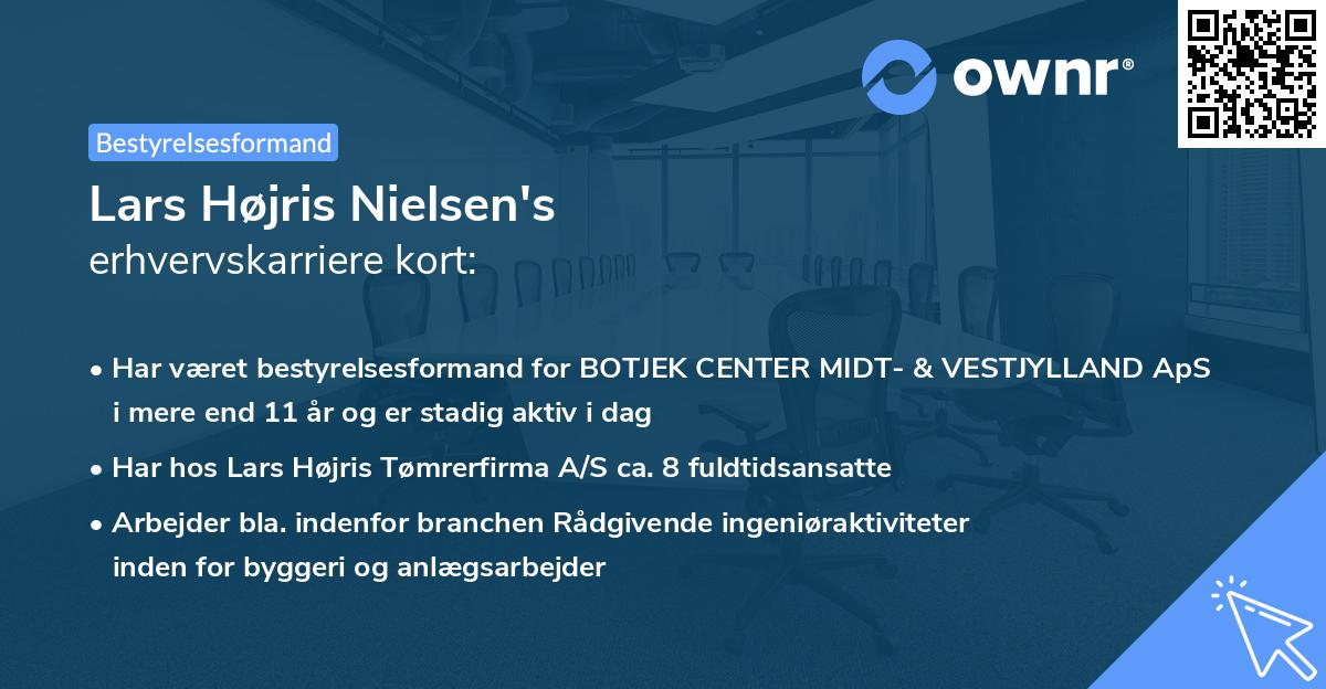 Lars Højris Nielsen's erhvervskarriere kort