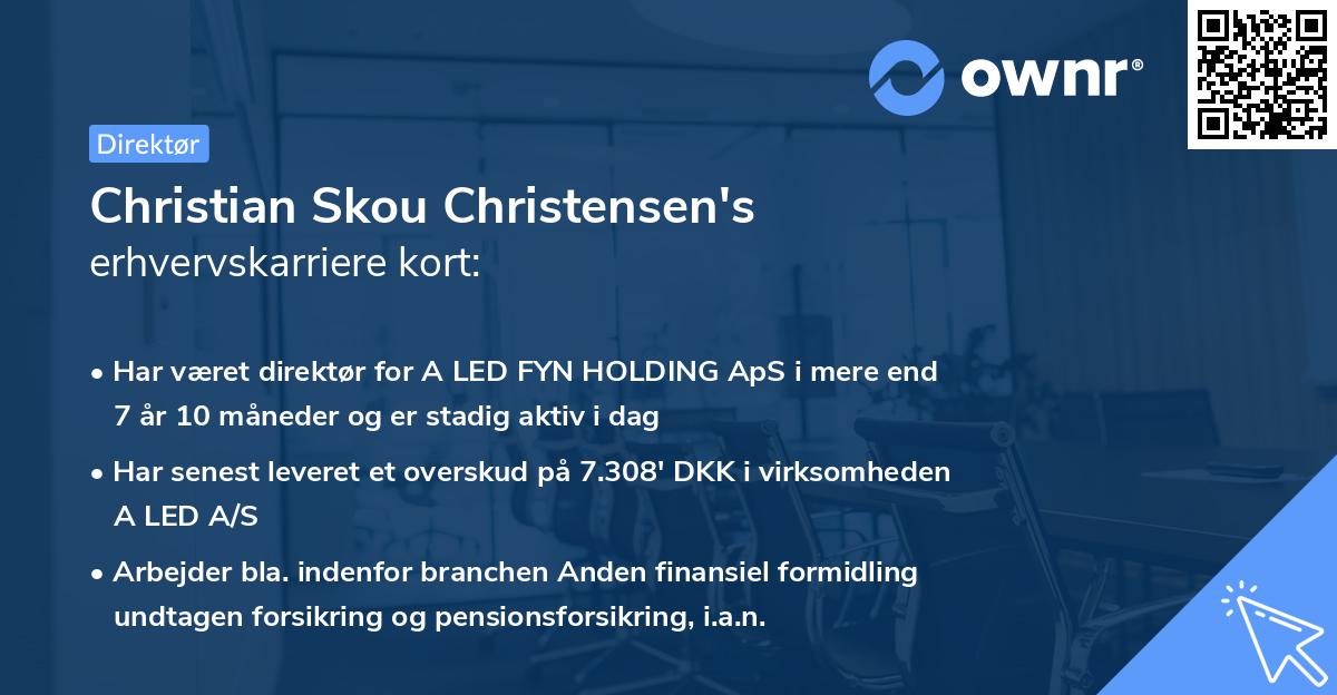 Christian Skou Christensen's erhvervskarriere kort