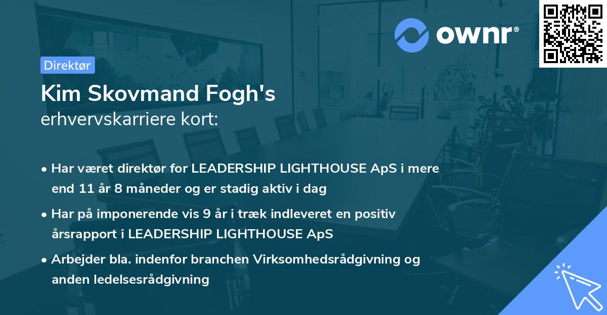 Kim Skovmand Fogh's erhvervskarriere kort