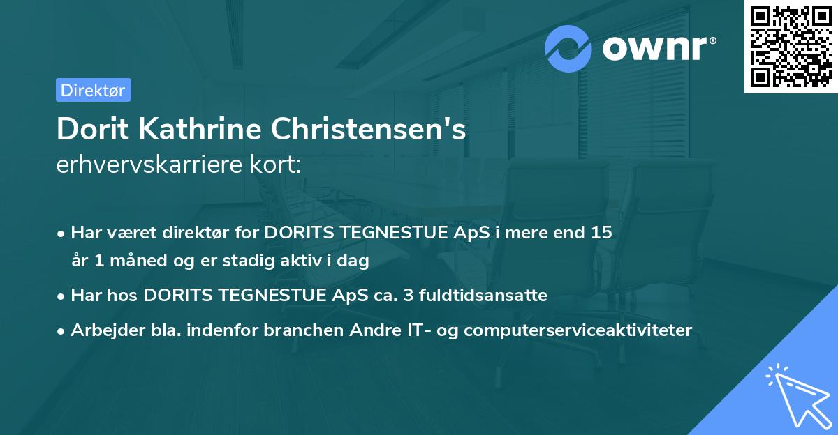 Dorit Kathrine Christensen's erhvervskarriere kort