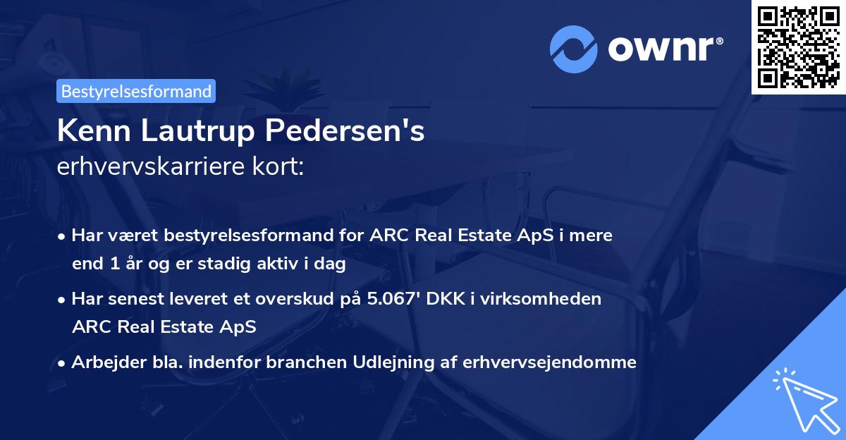 Kenn Lautrup Pedersen's erhvervskarriere kort