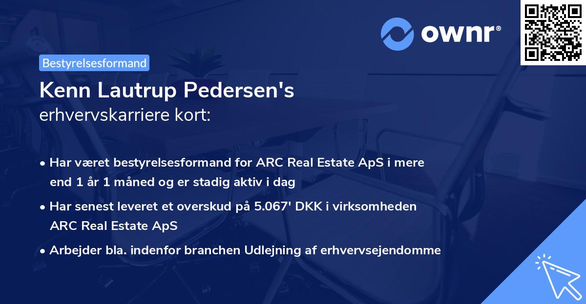Kenn Lautrup Pedersen's erhvervskarriere kort