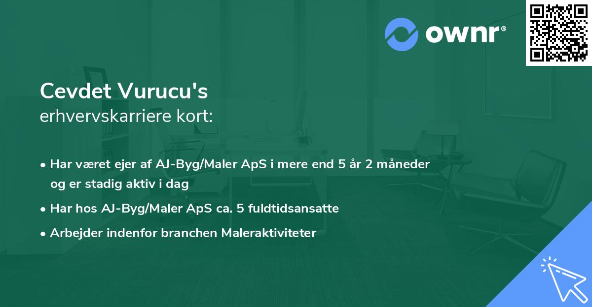 Cevdet Vurucu's erhvervskarriere kort