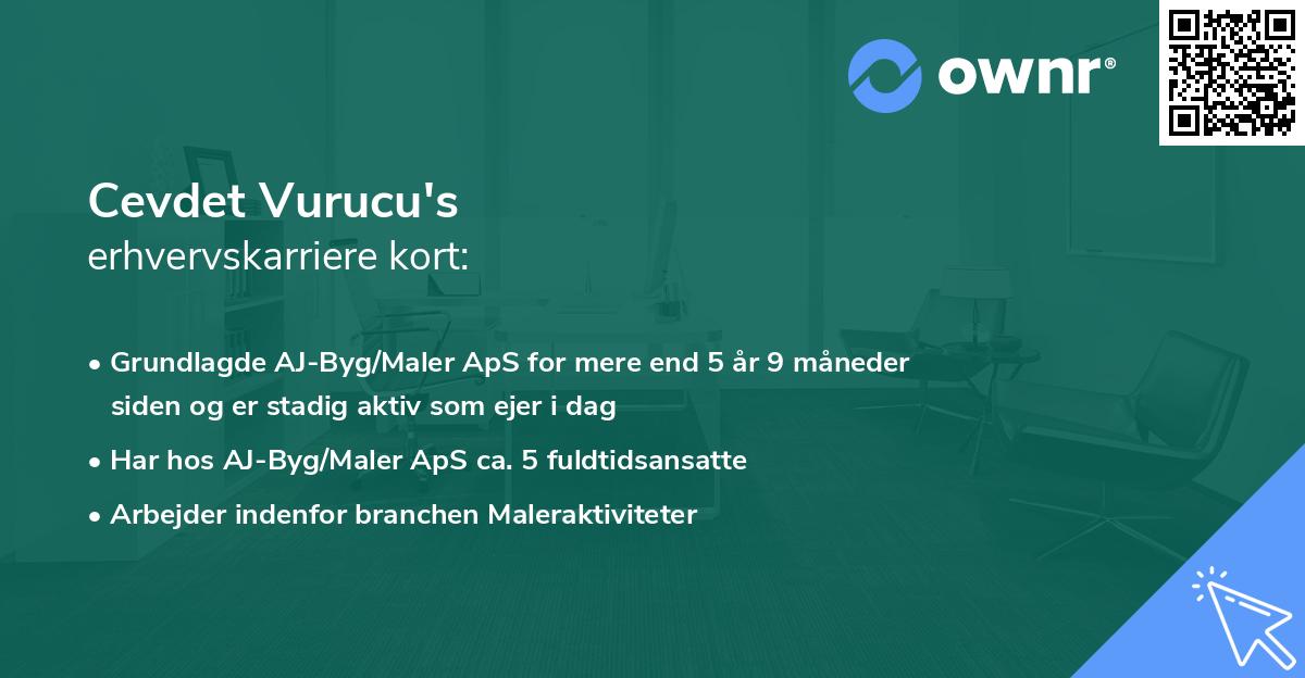Cevdet Vurucu's erhvervskarriere kort